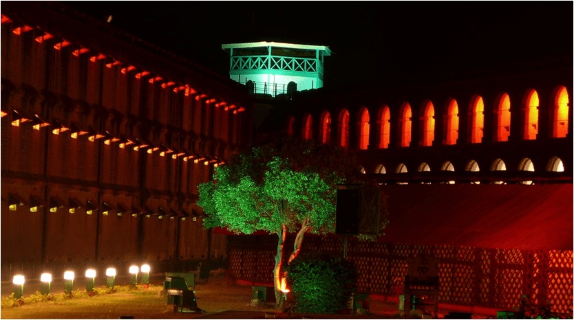 DAY 01: ARRIVAL TRANSFERS + CELLULAR JAIL VISIT WITH LIGHT AND SOUND SHOW